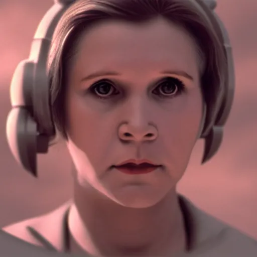 Prompt: young carrie fisher as a jedi in star wars, 8k resolution, full HD, cinematic lighting, award winning, anatomically correct