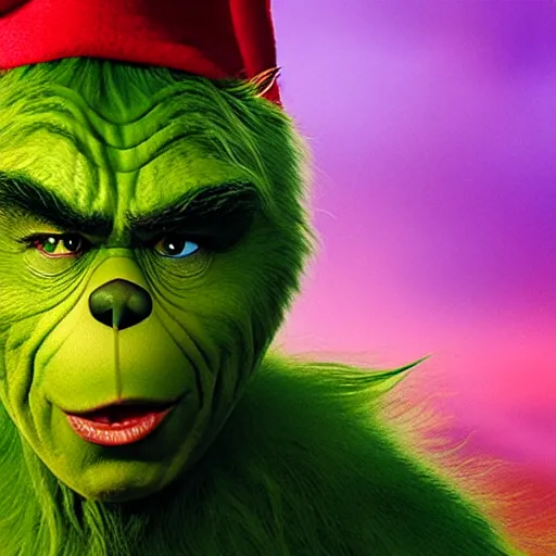 Prompt: The Grinch breaking out of prison, movie poster, violent, highly detailed, portrait, 8k, smooth, gritty, action movie, rated R, sharp