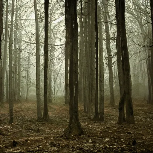 Prompt: a forest of lies