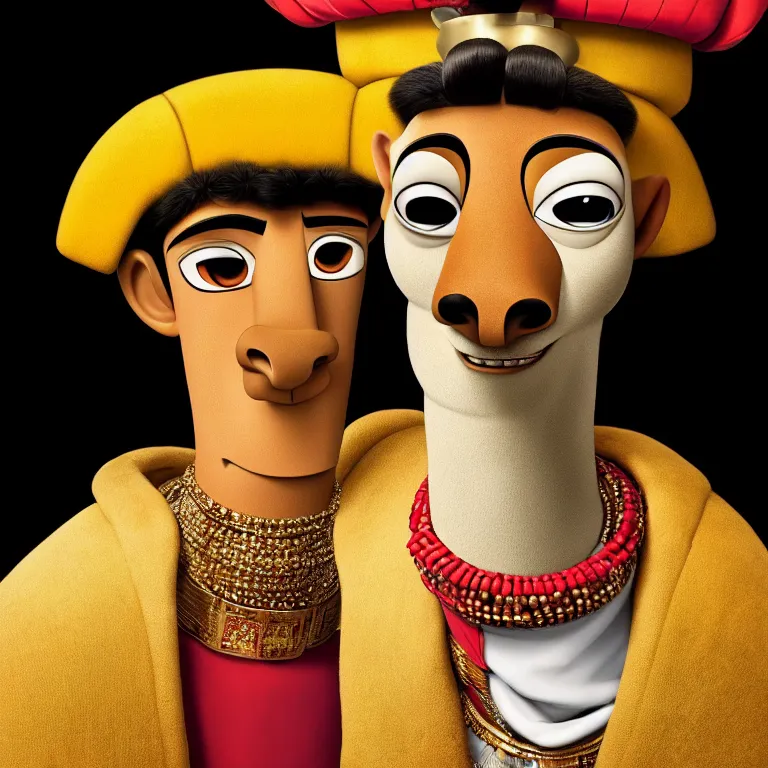 Prompt: A photo of Emperor Kuzco!!!!!!!!!!!!!!!!!!. Portrait! by Martin Schoeller. Close-up. Low Light. 8K. UHD. Post production.