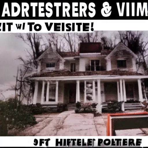 Image similar to a poltergeist becomes visible, horror, home video