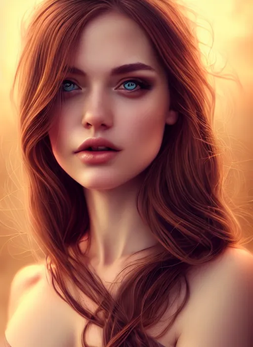 Image similar to a gorgeous scottish female photo, professionally retouched, soft lighting, realistic, smooth face, full body shot, torso, dress, perfect eyes, sharp focus on eyes, 8 k, high definition, insanely detailed, intricate, elegant, art by artgerm and jason chan