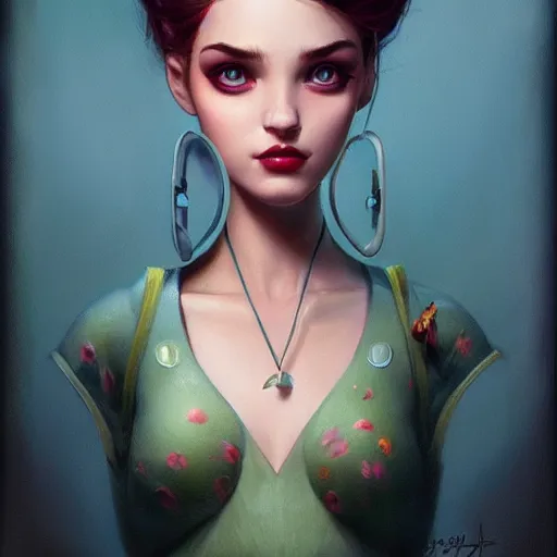 Image similar to Lofi portrait Pixar style by Stanley Artgerm and Tom Bagshaw and Joe Fenton