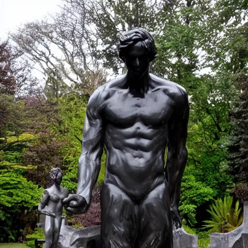 Image similar to male fallen angel monument