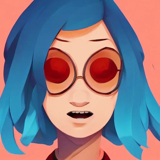 Image similar to face icon stylized minimalist regular show, loftis, cory behance hd by jesper ejsing, by rhads, makoto shinkai and lois van baarle, ilya kuvshinov, rossdraws global illumination