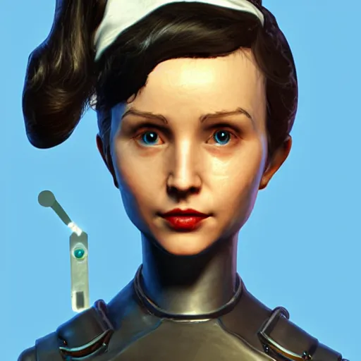 Image similar to nanny bot from fallout 4