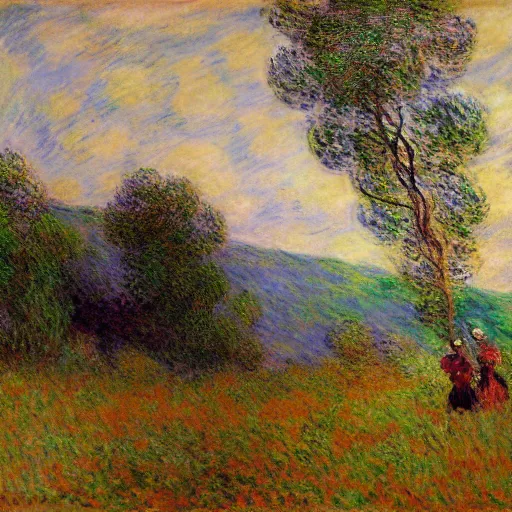 Image similar to Journey to the west, Claude Monet,