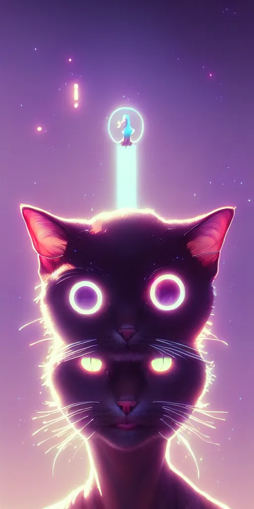 Image similar to portrait of humanoid cat, highly detailed vfx portrait, unreal engine, greg rutkowski, loish, rhads, beeple, makoto shinkai and lois van baarle, ilya kuvshinov, rossdraws, tom bagshaw, alphonse mucha, global illumination, detailed and intricate environment