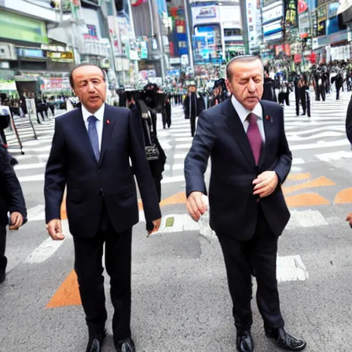 Image similar to Recep tayyip erdogan in akihabara