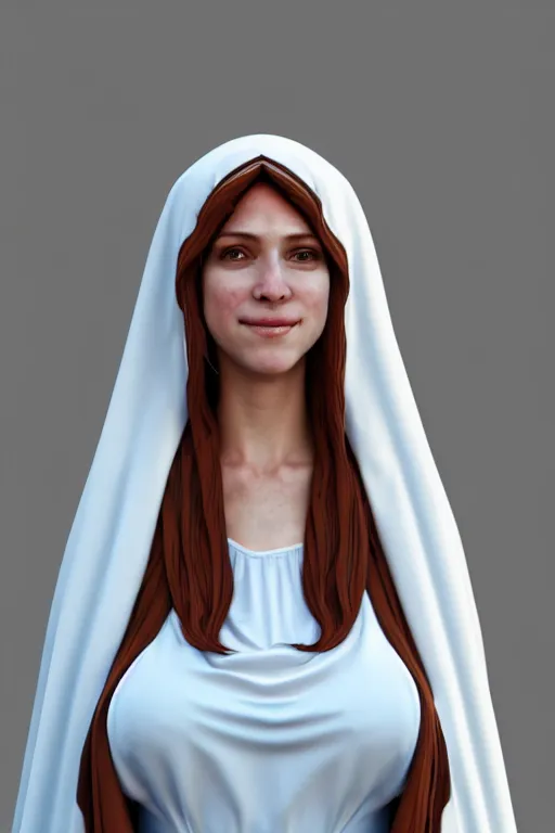 Image similar to a highly detailed and realistic photo of the virgin mary cosplay on a herogasm, artstation, 4 k, correctly anatomy, good light