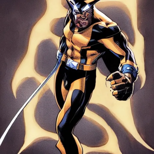 Image similar to x men wolverine making late art