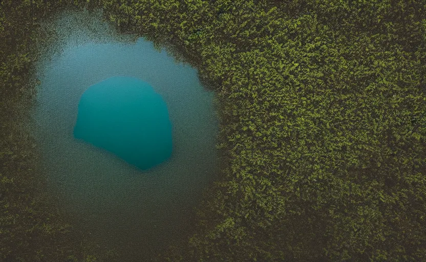 Image similar to top view of water, natural light, cinematic lighting, 8 k