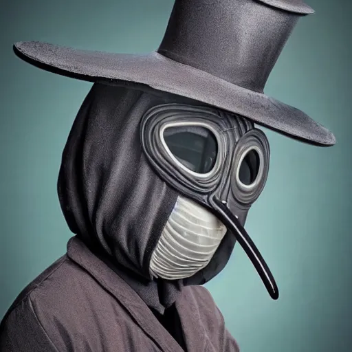 Image similar to teenage plague doctor prom photo. extremely lush lifelike detail. award - winning digital art by ansel adams, roger deakins, steichen. surreal scientific photoillustration, masterpiece, artstation, shutterstock polycount contest winner, biomorphic. child larva plague doctor