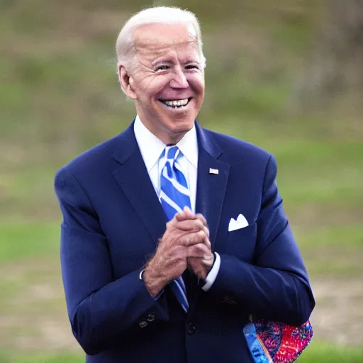 Image similar to joe biden tripping on acid