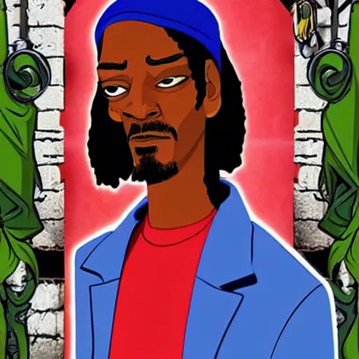 Prompt: Snoop Dog as a Danny Phantom (2004) character,