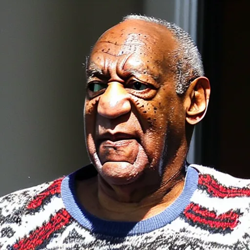 Image similar to Bill Cosby on Ring Doorbell footage, creepy