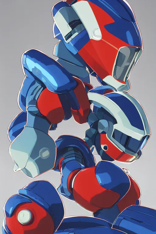 Image similar to robot ninja mask helmet megaman x zero rockman 2 0 2 2 switch game boss legacy collection fanart artsation, art gta 5 comics, behance hd by jesper ejsing, by rhads, makoto shinkai and lois van baarle, ilya kuvshinov, rossdraws global illumination ray tracing