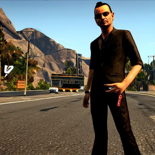 Image similar to Dave gahan as loading image of grand theft auto V.