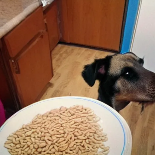 Image similar to dog begging for food