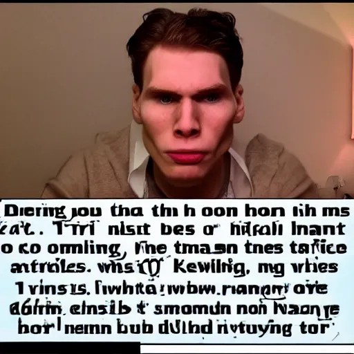 Prompt: Jerma985 dying for chats sins
