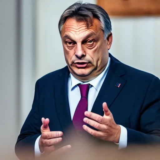 Image similar to Viktor Orban in Fortnite doing the Floss