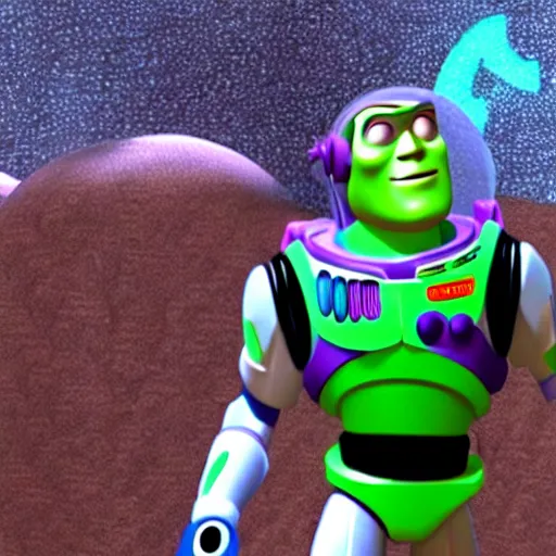 Image similar to buzz lightyear in friday the 1 3 th