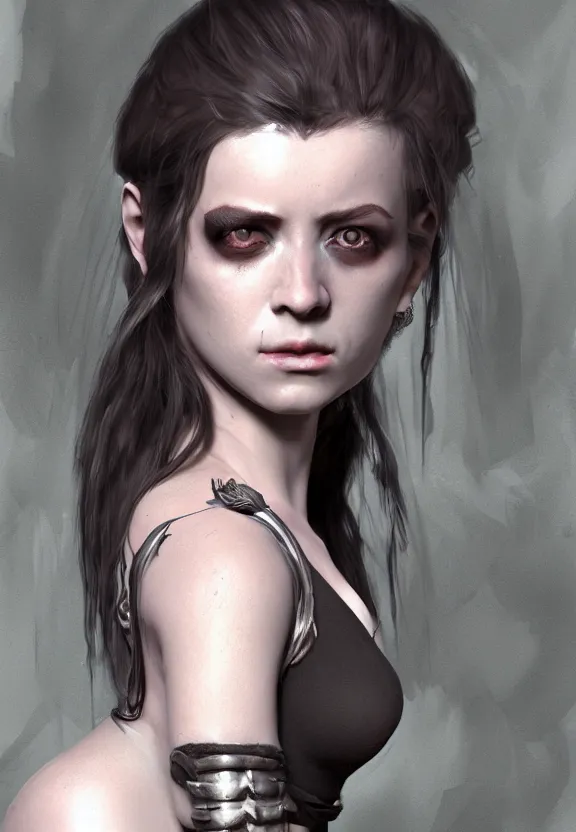 Image similar to dark fantasy female character realistic vfx concept art by