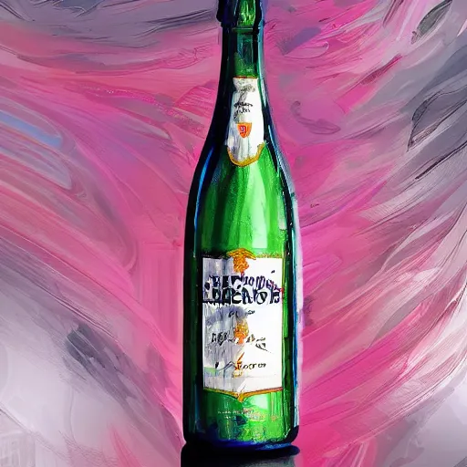 Image similar to portrait of a ( corvette ) ( champagne bottle ) hybrid, digital art