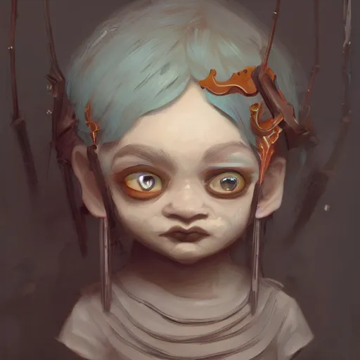 Image similar to my little dark age, detailed painterly digital art by wlop and cory loftis, trending on artstation