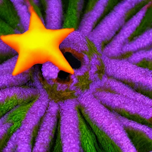 Prompt: national geographic professional photo of starmie, award winning