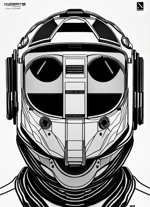 Prompt: symmetry!! portrait of a robot astronaut, moon, horizon zero dawn machine, intricate, elegant, highly detailed, digital painting, artstation, concept art, smooth, sharp focus, lineart, illustration, penned with black ink on white background, isolated, 8 k