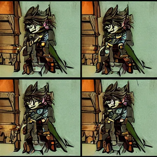 Image similar to the feeling i get when aidungeon locks me out, varying art styles, photocopy