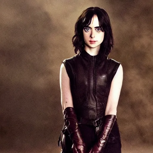 Prompt: a combination of Krysten Ritter and Maisie Williams