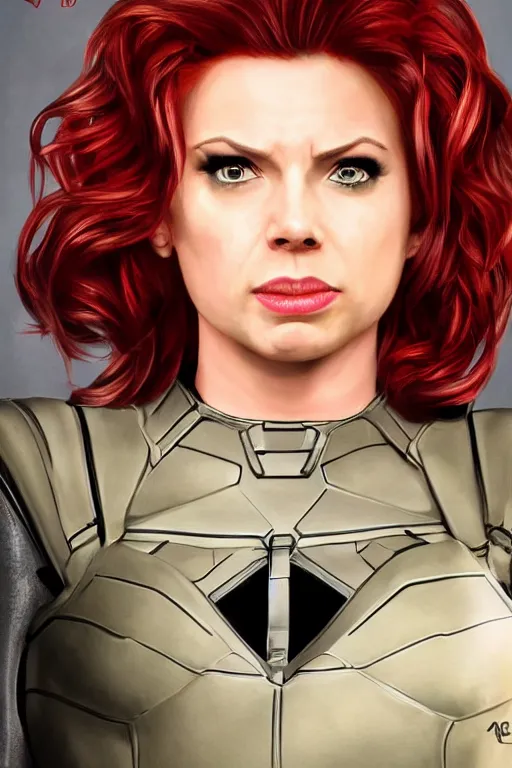 Image similar to annie edison from community as black widow in the avengers, portrait realistic photograph, very detailed face