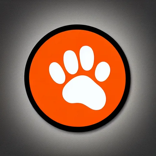 Image similar to Professional logo. Cat paw holding with a coin. Abstract, Pictorial.