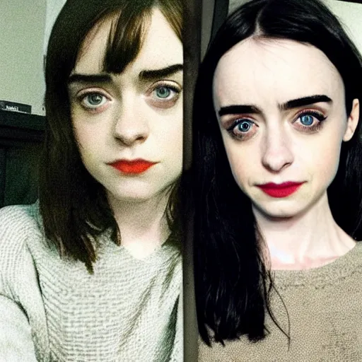 Prompt: a combination of Maisie Williams, Krysten Ritter, Anne Hathaway and Natalia Dwyer Christina Ricci and Lily Collins