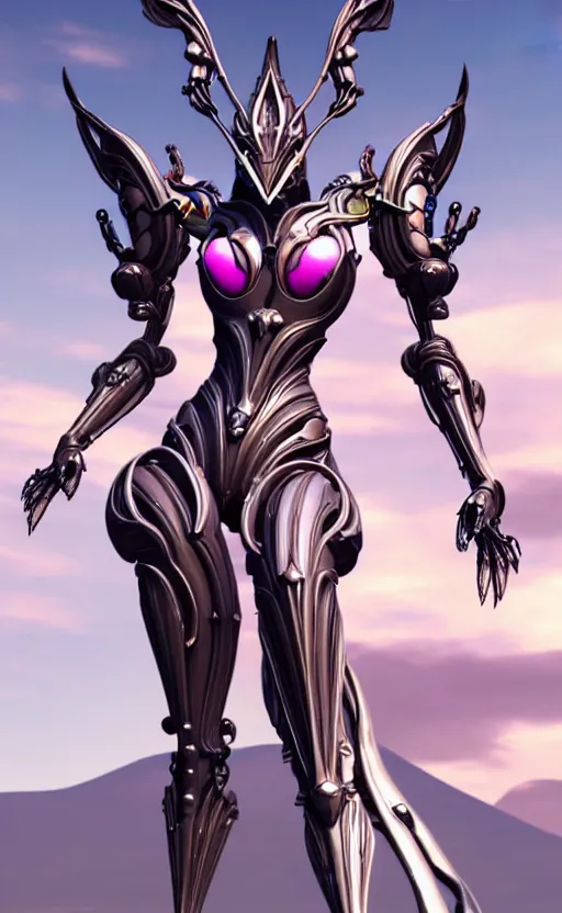 Prompt: extremely detailed goddess shot, front shot, low shot looking up, of a beautiful saryn warframe, that's a giant beautiful stunning anthropomorphic robot female dragon with metal cat ears, standing elegantly on a mountain, detailed sharp robot dragon claws, robot dragon feet, streamlined pink armor, thick smooth warframe thighs, long elegant tail, detailed warframe fanart, destiny fanart, high quality digital art, giantess art, furry art, 3D realistic, warframe art, Destiny art, furaffinity, DeviantArt, artstation, 8k HD, octane render