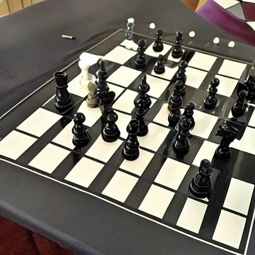 Prompt: a photo of the chess board layout game, contest, award winning photo kasprov