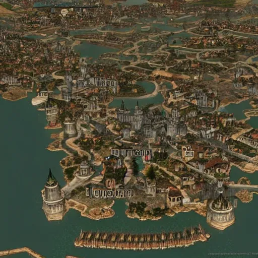 Image similar to the city of Venezia from elder Scrolls IV Oblivion