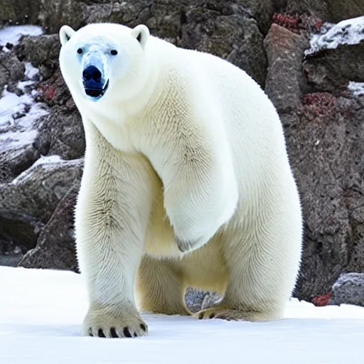 Image similar to big teets laughing polar bear