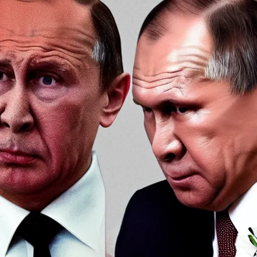 Image similar to putin and lavrov sniff coke pulp fiction style, cinematic, saturated, insane detailed, textured