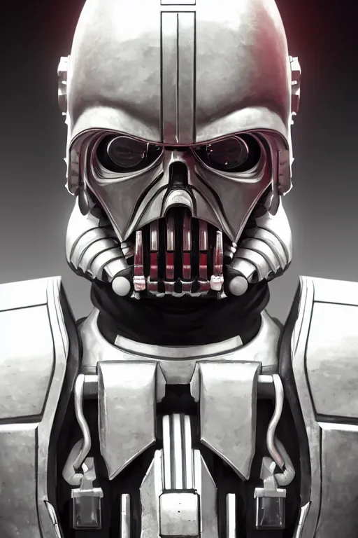 Image similar to T800 endoskeleton mixed with Darth lord Sith, RPG Reference, art by ilya kuvshinov, artgerm, Alphonse mucha, and Greg Rutkowski, Trending on Artstation, octane render, Insanely Detailed, 8k, HD