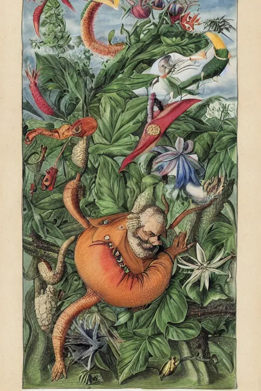 Image similar to dr robotnik, by maria sibylla merian