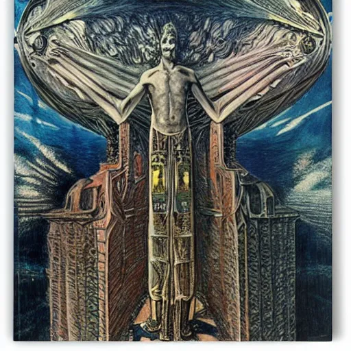 Prompt: A beautiful illustration. I was born in a house with a million rooms, built on a small, airless world on the edge of an empire of light and commerce. overhead view by Ernst Fuchs, by Tony Moore monumental, cosy