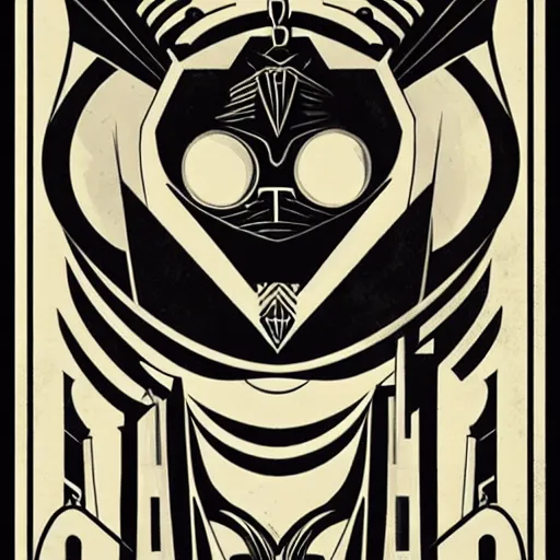 Image similar to art deco gothica by mcbess, greg rutkowski