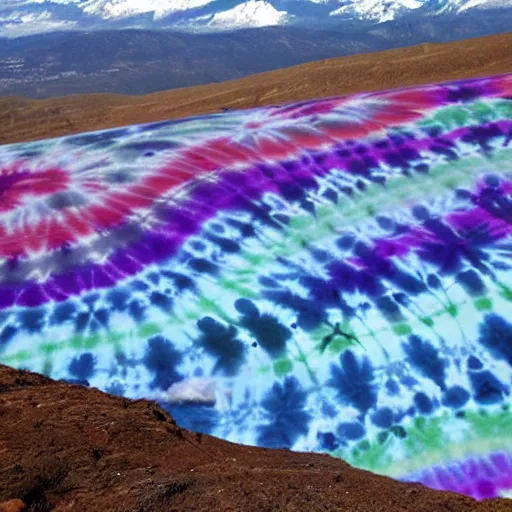 Image similar to tie dye mountain