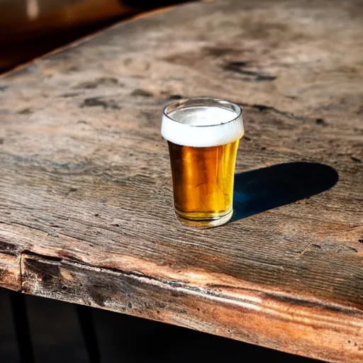 Image similar to beer cup on a wabi - sabi table