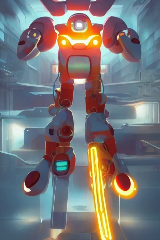 Image similar to metabots medabots medarotto medarot robot minimalist comics, behance hd by jesper ejsing, by rhads, makoto shinkai and lois van baarle, ilya kuvshinov, rossdraws global illumination ray tracing hdr radiating a glowing aura