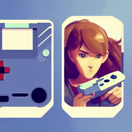 Image similar to face icon stylized minimalist game boy advance, loftis, cory behance hd by jesper ejsing, by rhads, makoto shinkai and lois van baarle, ilya kuvshinov, rossdraws global illumination