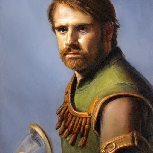 Prompt: a portrait of Link by Brooks, Mark.